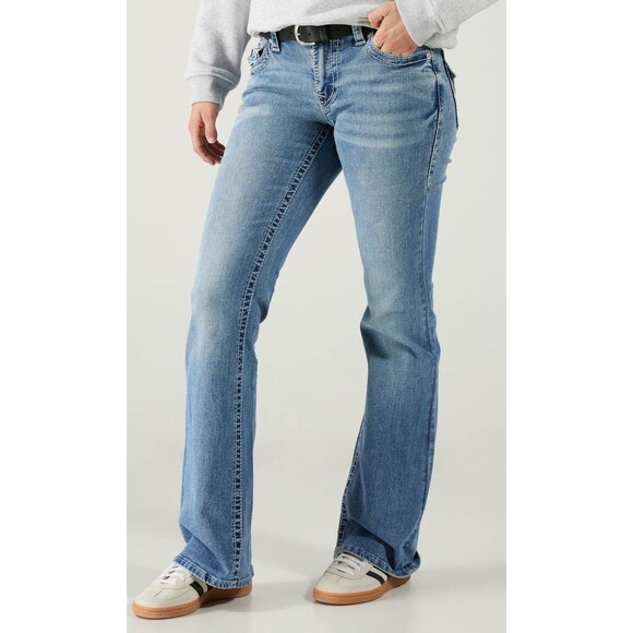 (Q4) NWT TRUE RELIGION JOEY SN Mid Rise FLAP Flare Bootcut , Size W 30 - Picture 16 of 16